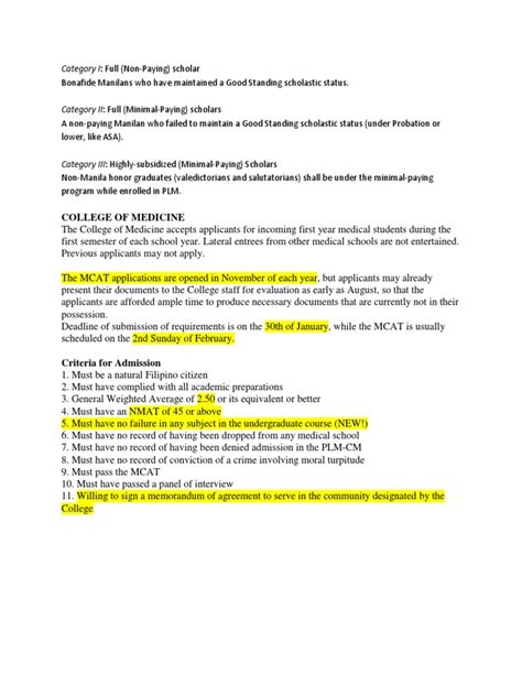 plm college of medicine admission|Requirements For PLM MED Admission .